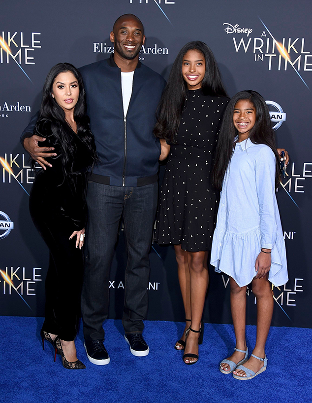 Vanessa Bryant, Kobe Bryant, Natalia Bryant, Gianna Maria-Onore Bryant, famille